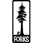 Redwood w/Logger "Forks" MAGNET