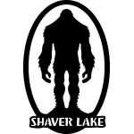 Sasquatch Oval w/ Shaver Lake MAGNET