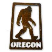 Bigfoot in frame w/ Oregon MAGNET - Bigfoot Gift