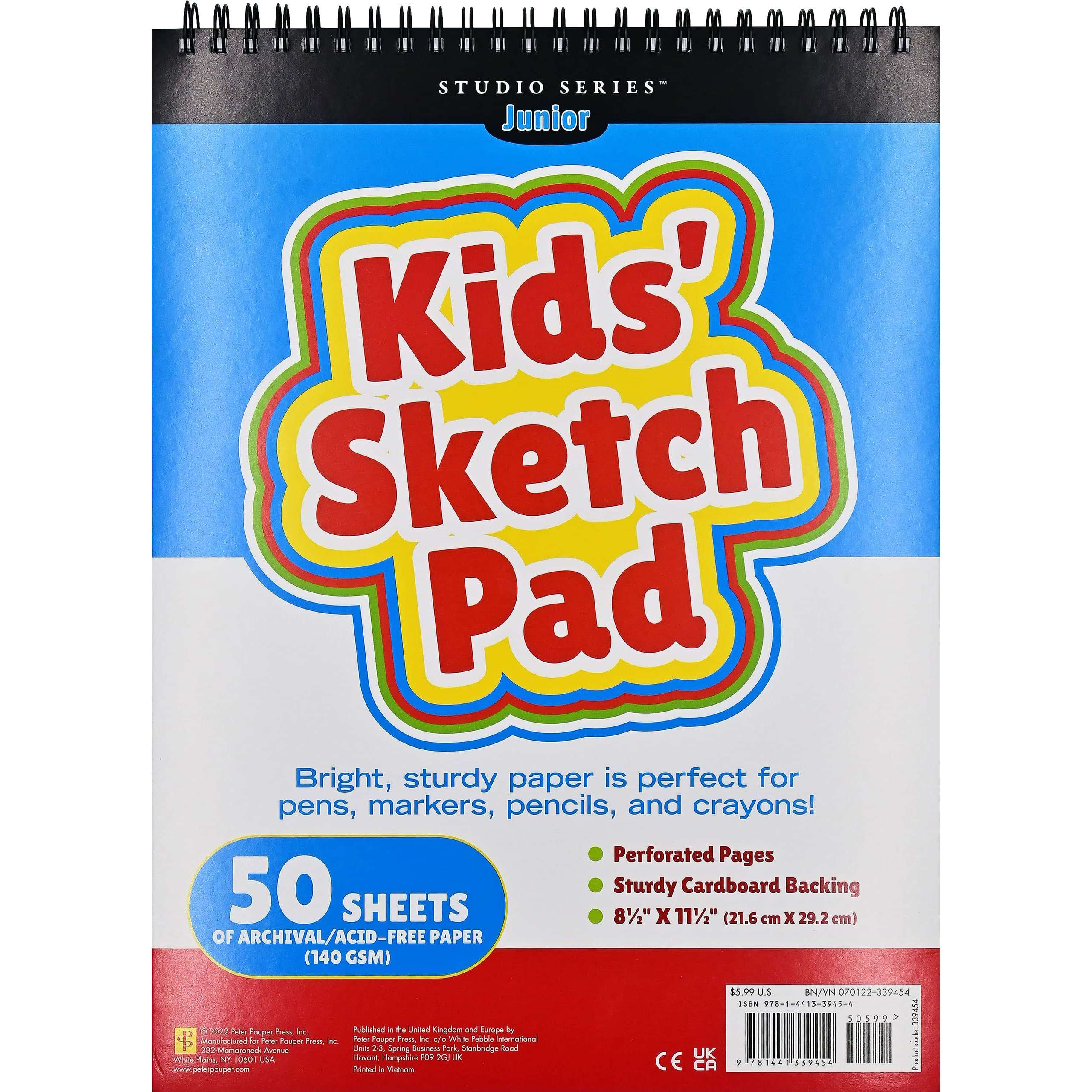 BATKEV 5.5 X 8.5 inches Sketchbook 2 Pack 100 Sheets, Thick Drawing Paper  Sketch Drawing Paper Sketch Pad, Art Paper for Drawing and Painting for Kids