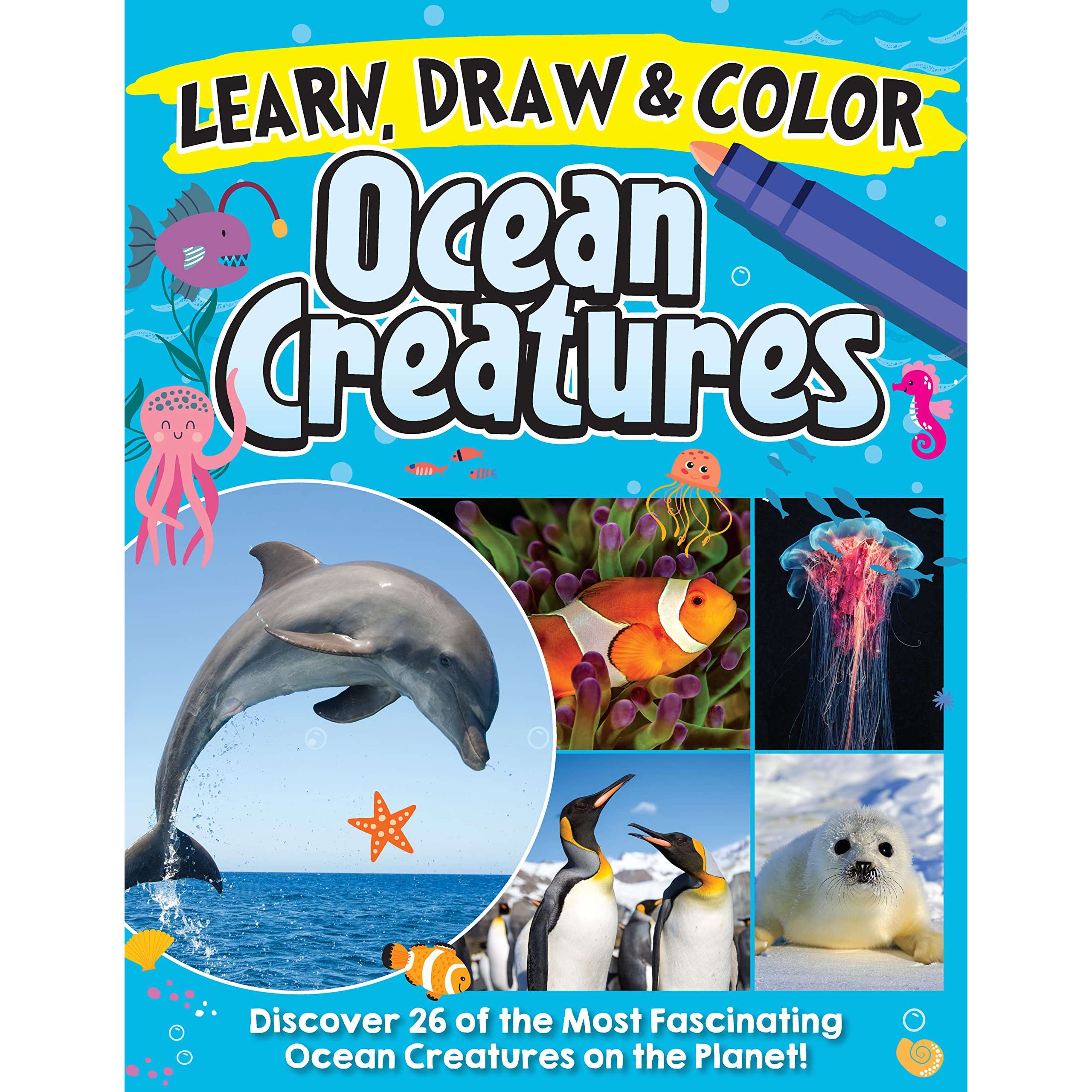 Under the Sea: How to Draw Books for Kids with Dolphins, Mermaids, and  Ocean Animals (How to Draw For Kids Series)