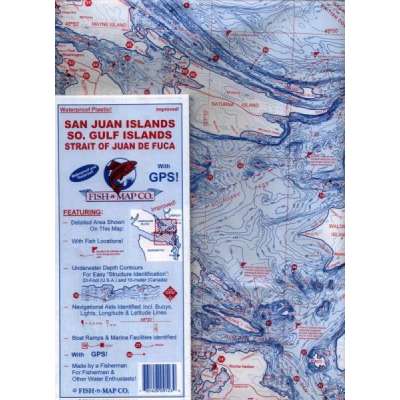 Fish-n-Map: San Juan Islands / So. Gulf Islands / Strait of Juan de Fuca