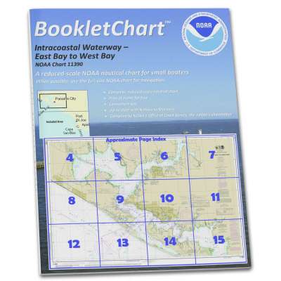 HISTORICAL NOAA BookletChart 11390: Intracoastal Waterway East Bay to West Bay