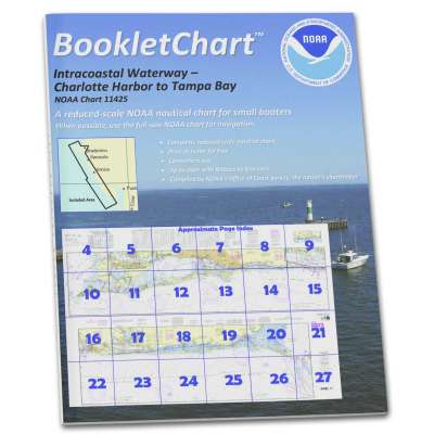 HISTORICAL NOAA BookletChart 11425: Intracoastal Waterway Charlotte Harbor to Tampa Bay