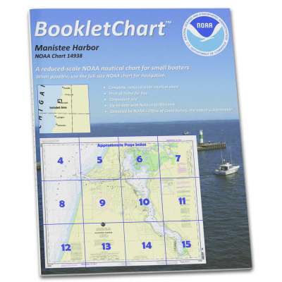 HISTORICAL NOAA Booklet Chart 14938: Manistee Harbor and Manistee Lake