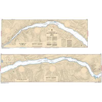 CHS Chart 3056: Hugh Keenleyside Dam to/à Burton