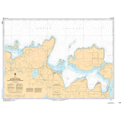 CHS Chart 2258: Bayfield Sound and Approaches/et les approches