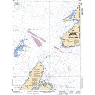 CHS Chart 4022: Cabot Strait and approaches / Détroit de Cabot et les approches, Scatarie Island to/à Anticosti ...