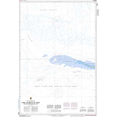 CHS Chart 4099: Sable Island/Île de Sable, Western Portion/Partie Ouest