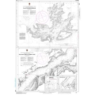 CHS Chart 4591: Pilley's Island Harbour-Halls Bay and/et Sunday Cove