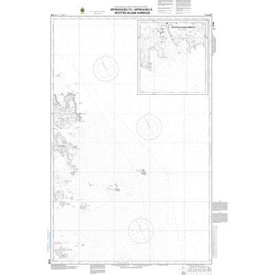 CHS Chart 4744: Approaches to/approches à Spotted Island Harbour