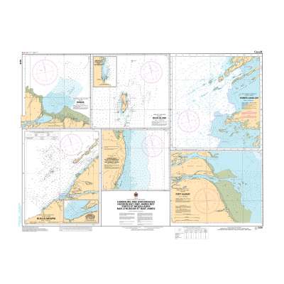 CHS Chart 5476: Harbours and Anchorages Hudson Bay and James Bay/Ports et Mouillages Baie d'Hudson et Baie James...