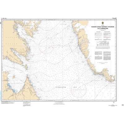 CHS Chart 7011: Hudson Strait/Détroit D'Hudson to/à Groenland