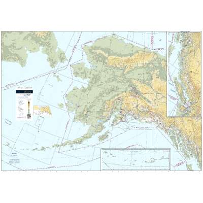 FAA CHART: Alaska VFR Wall Planning Chart Flat