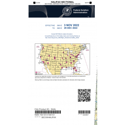FAA Chart:  VFR Sectional HALIFAX