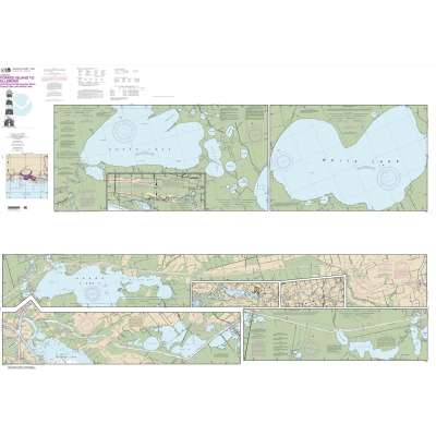 HISTORICAL NOAA Chart 11348: Intracoastal Waterway Forked Island to Ellender: including the Mermantau River: Grand Lake and White Lake