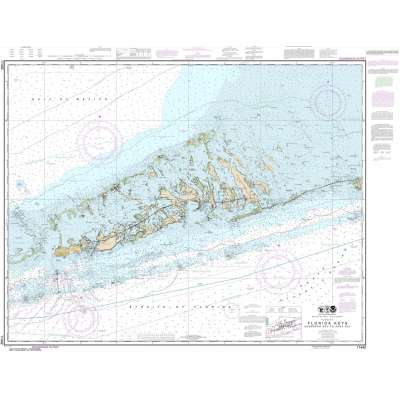 HISTORICAL NOAA Chart 11442: Florida Keys Sombrero Key to Sand Key