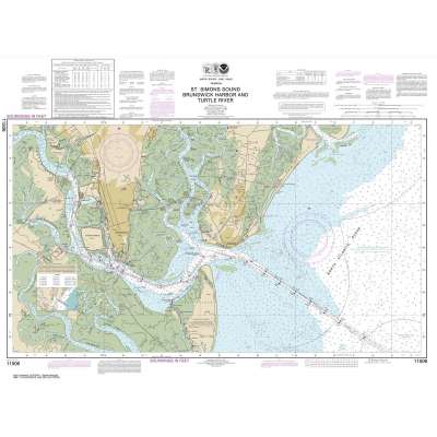 HISTORICAL NOAA Chart 11506: St. Simons Sound: Brunswick Harbor and Turtle River