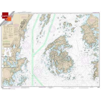 HISTORICAL NOAA Chart 13305: Penobscot Bay;Carvers Harbor and Approaches