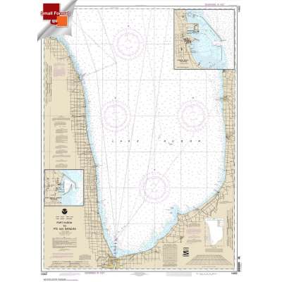 HISTORICAL NOAA Chart 14862: Port Huron to Pte aux Barques;Port Sanilac;Harbor Beach