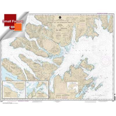 HISTORICAL NOAA Chart 16594: Marmot Bay and Kupreanof Strait;Whale Passage;Ouzinkie Harbor