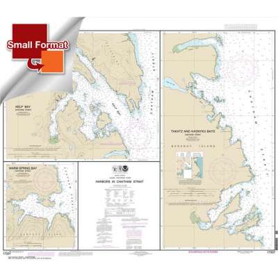 HISTORICAL NOAA Chart 17337: Harbors in Chatham Strait Kelp Bay;Warm Spring Bay;Takatz and Kasnyku Bays