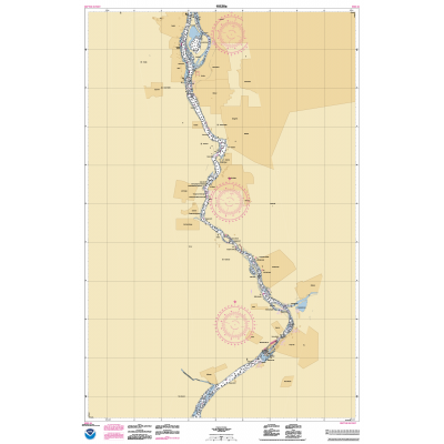 HISTORICAL NOAA Chart 18528: Willamette River Portland to Walnut Eddy