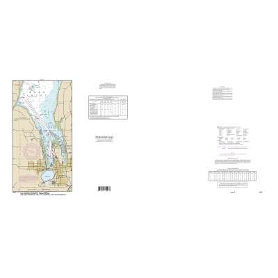 HISTORICAL NOAA Chart 18445: Puget Sound-Possession Sound to Olympia including Hood Canal (6 PAGE FOLIO)