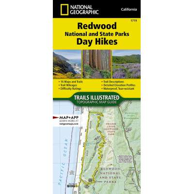 Redwood National and State Parks Day Hikes Map (National Geographic Map)