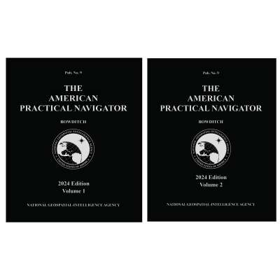 2024 American Practical Navigator - Bowditch - Volume 1 & 2 - Paperback Book
