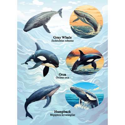 Pacific Northwest Marine Animal - Sticker Book