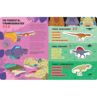 Awesome Fierce Dinosaurs - Book