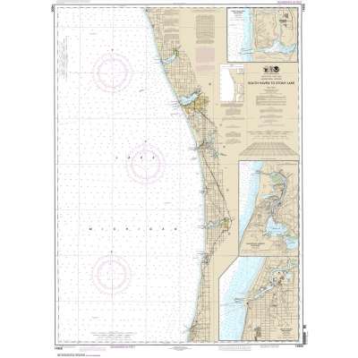 HISTORICAL NOAA Chart 14906: South Haven to Stony Lake;South Haven;Port Sheldon;Saugatuck Harbor