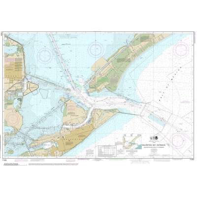 HISTORICAL NOAA Chart 11324: Galveston Bay Entrance Galveston and Texas City Harbors