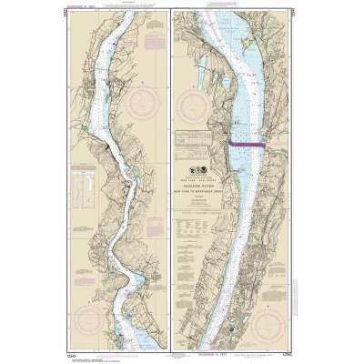 HISTORICAL NOAA Chart 12343: Hudson River New York to Wappinger Creek