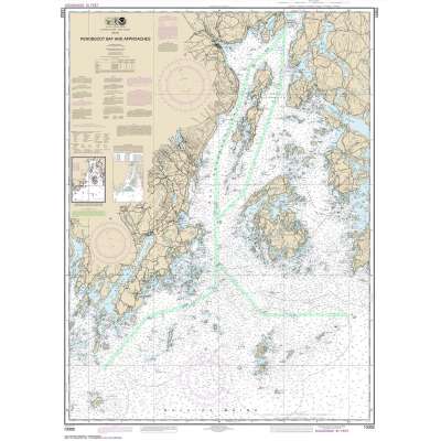 HISTORICAL NOAA Chart 13302: Penobscot Bay and Approaches