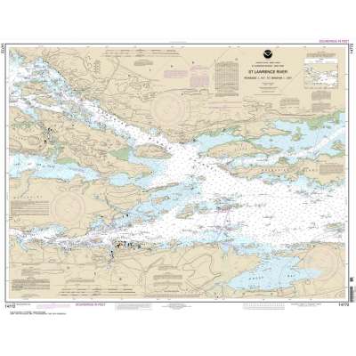 HISTORICAL NOAA Chart 14772: Ironsides l.: N.Y.: to Bingham l.: Ont.