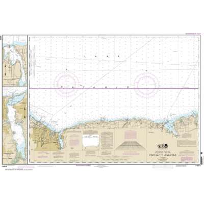 HISTORICAL NOAA Chart 14804: Port Bay to Long Pond;Port Bay Harbor;Irondequoit Bay