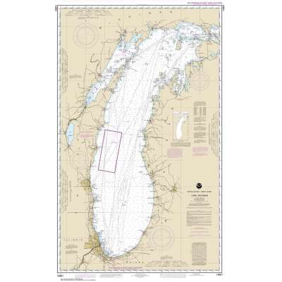 NOAA Chart 14901: Lake Michigan (Mercator Projection)