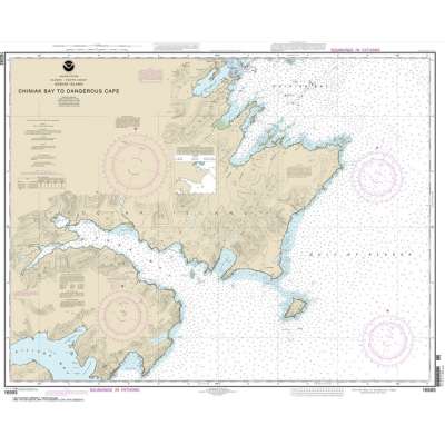 HISTORICAL NOAA Chart 16593: Chiniak Bay to Dangerous Cape