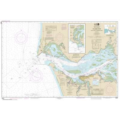 NOAA Chart 18521: Columbia River Pacific Ocean to Harrington Point;Ilwaco Harbor