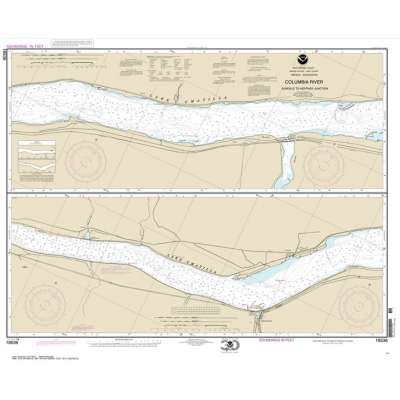 NOAA Chart 18536: Columbia River Sundale to Heppner Junction