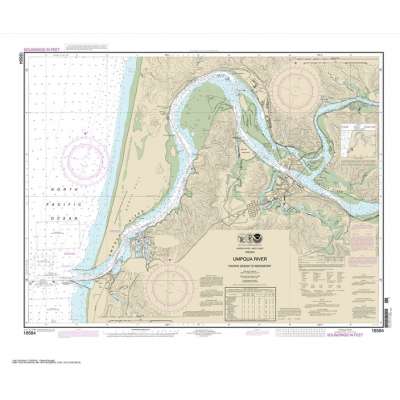 NOAA Chart 18584: Umpqua River Pacific Ocean to Reedsport
