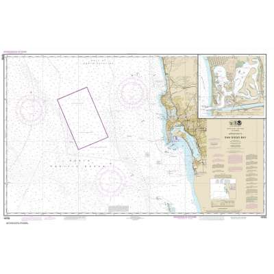 HISTORICAL NOAA Chart 18765: Approaches to San Diego Bay;Mission Bay